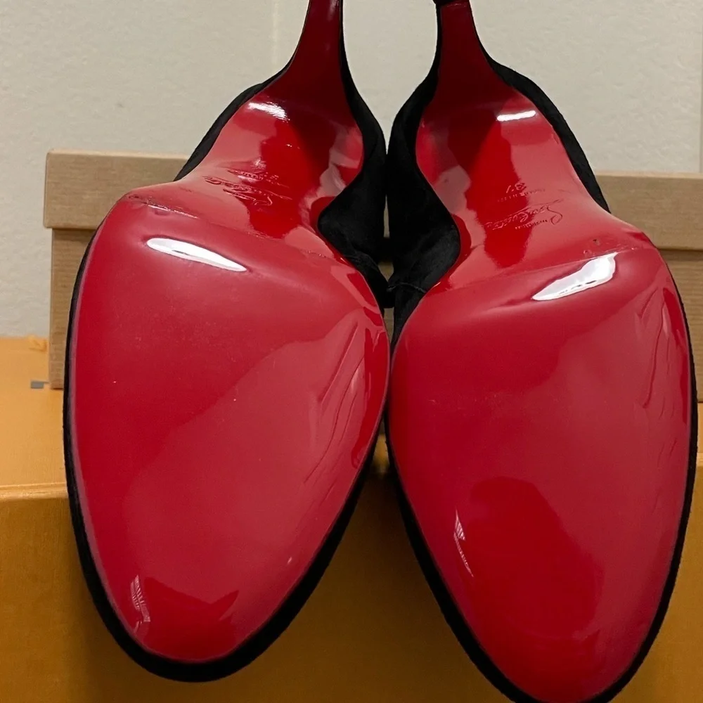 Christian Louboutin, Belle bootie, Lux Veau Velour EU37 85mm black suede - Picture 7 of 12